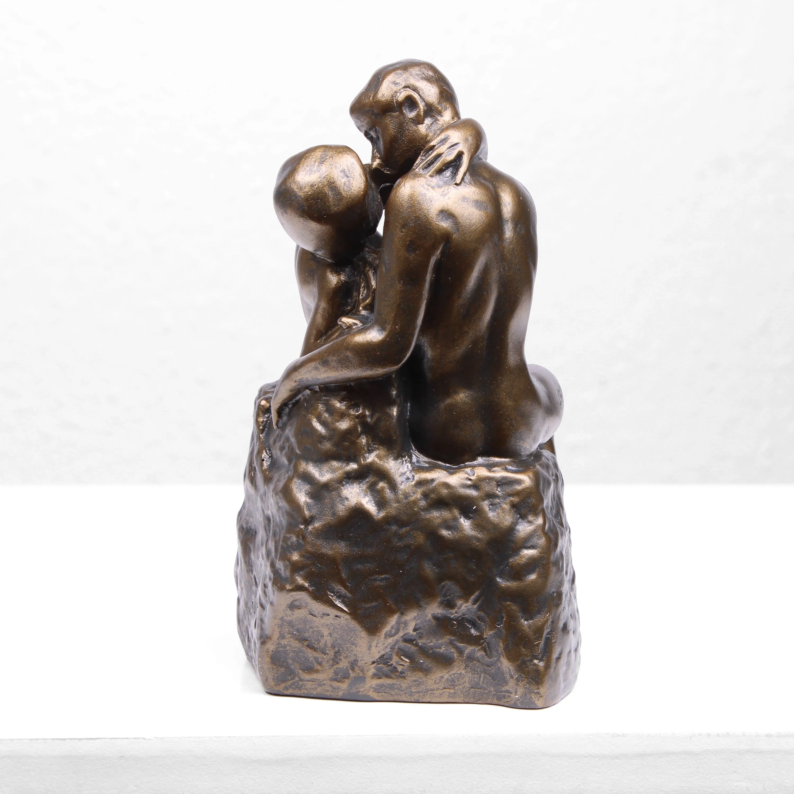 The Kiss Statue by Rodin (Cold Cast Bronze Lovers Sculpture)
