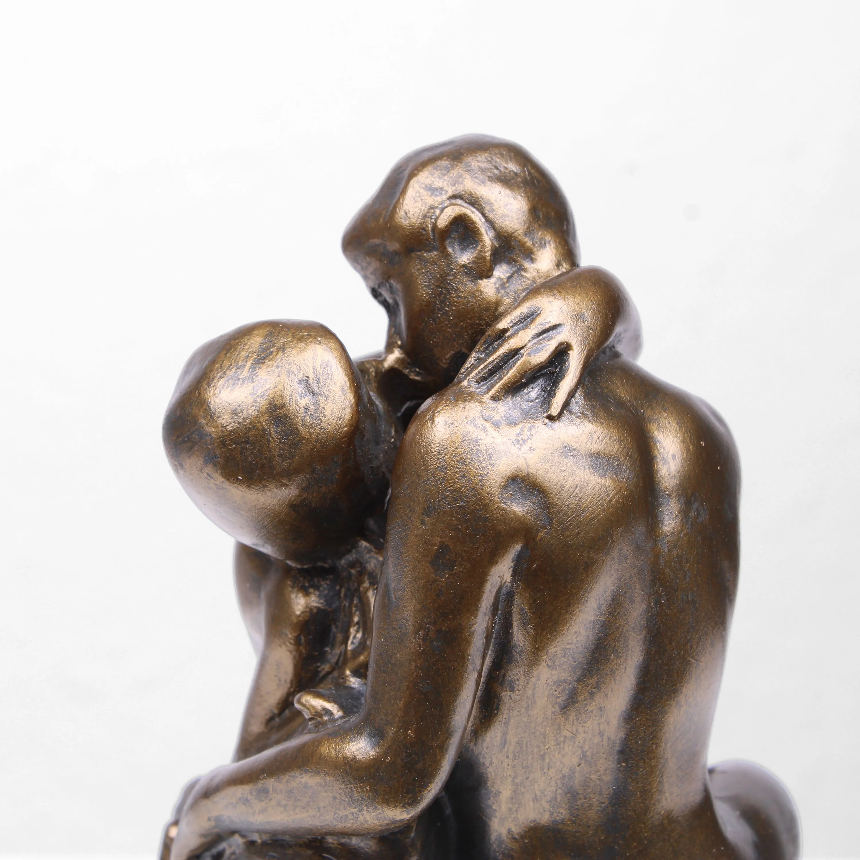 The Kiss Statue by Rodin (Cold Cast Bronze Lovers Sculpture)