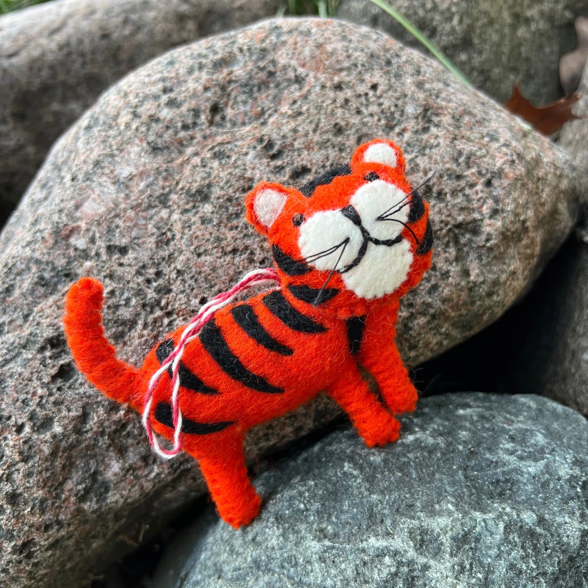 Tiger Ornament, Felt Wool
