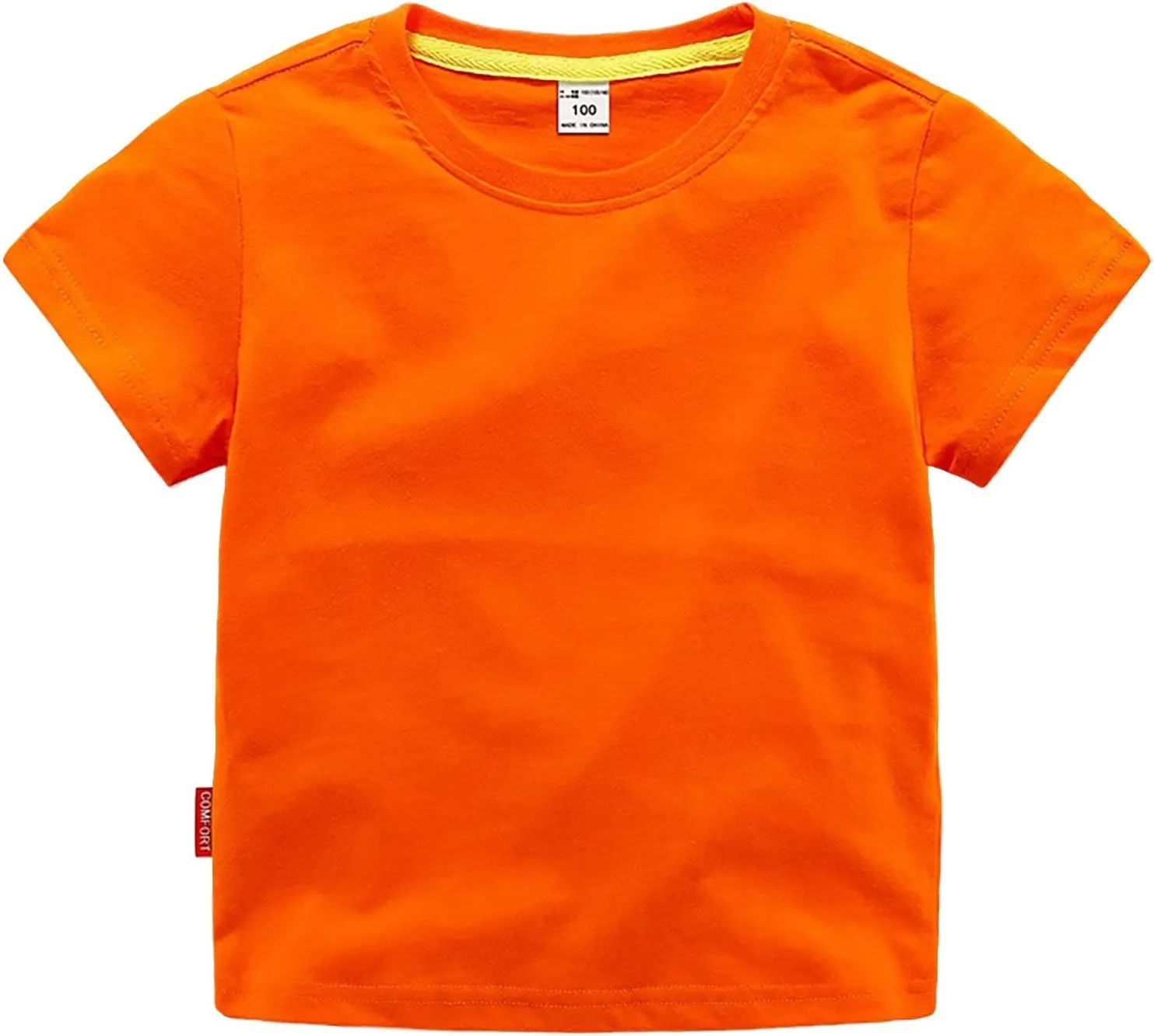 Toddler Baby Boy Girl Summer Clothes Basic Tshirts Solid Color Short Sleeve T Shirt Cute Infant Outfit Cotton Tee Tops