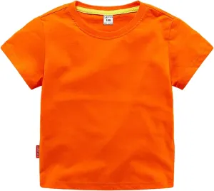 Toddler Baby Boy Girl Summer Clothes Basic Tshirts Solid Color Short Sleeve T Shirt Cute Infant Outfit Cotton Tee Tops