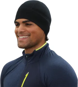 TrailHeads Mens Merino Wool Beanie - Winter Hat for Runners