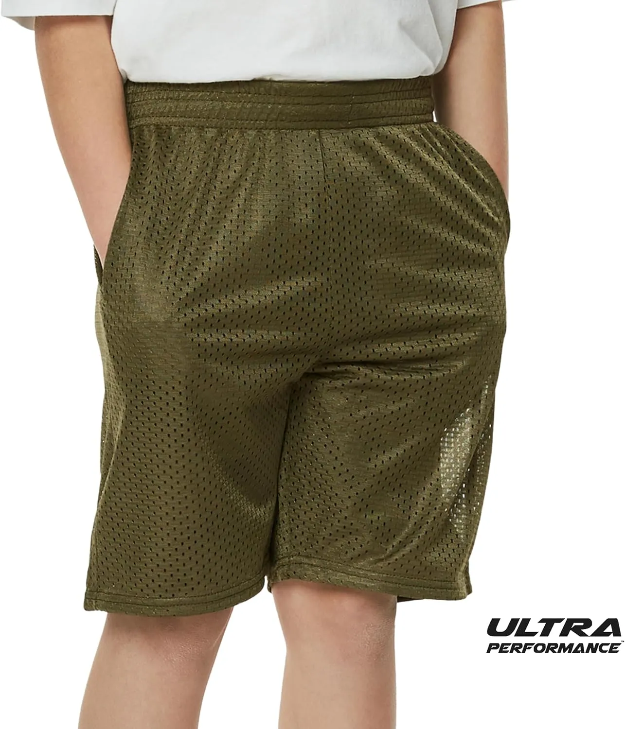 Ultra Performance Boy's Basketball Short's 3 Pack Mesh Athletic Shorts Youth Basketball Soccer & Gym Short for Active Boys