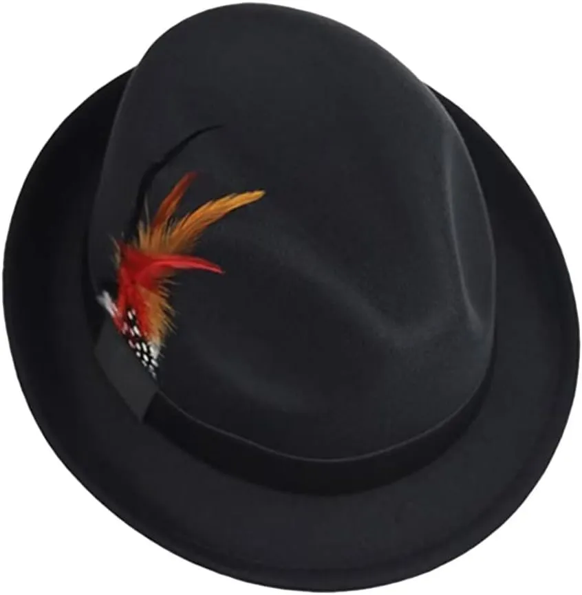Unisex Fedora Hat for Men Women Trilby Hats Classic Jazz Cap Winter Autumn Panama Hat