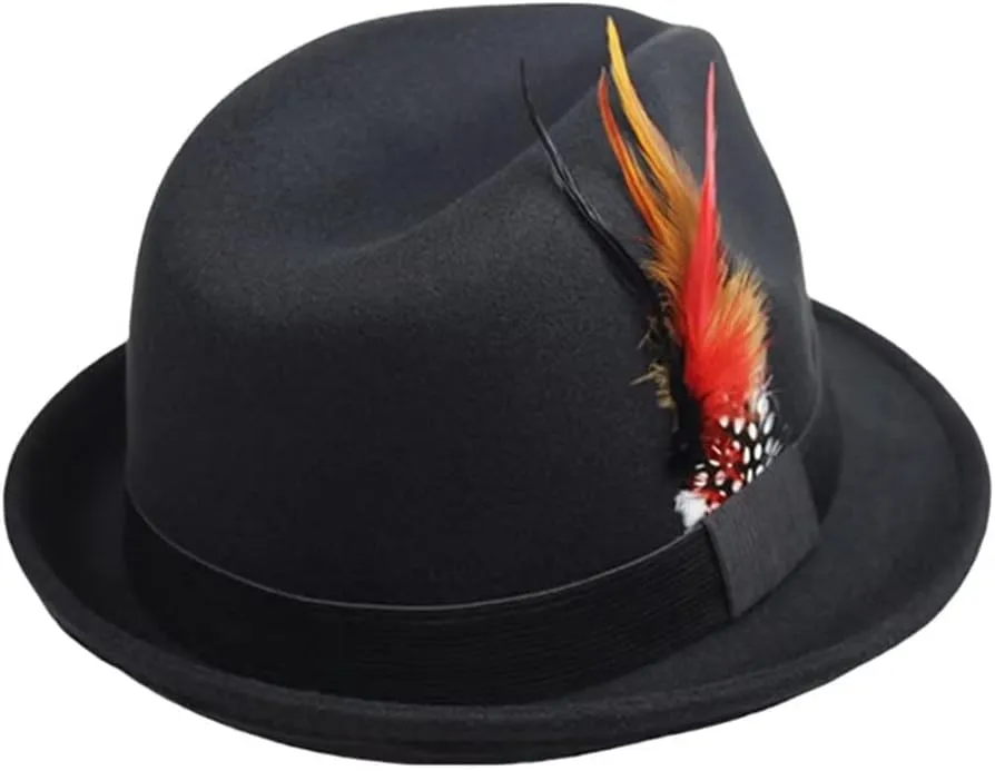 Unisex Fedora Hat for Men Women Trilby Hats Classic Jazz Cap Winter Autumn Panama Hat