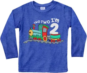 Unordinary Toddler 2nd Birthday Shirt boy Chugga Chugga Two Two Train im 2 Years Old Second Birthday Tshirt