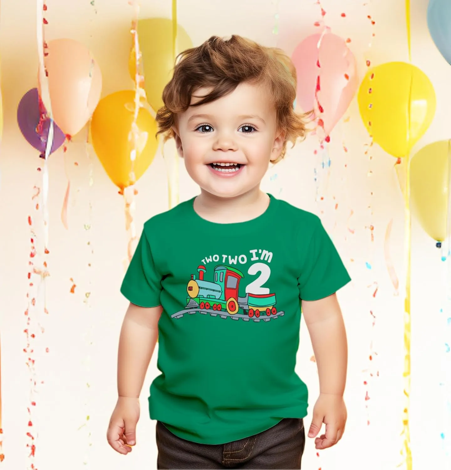 Unordinary Toddler 2nd Birthday Shirt boy Chugga Chugga Two Two Train im 2 Years Old Second Birthday Tshirt