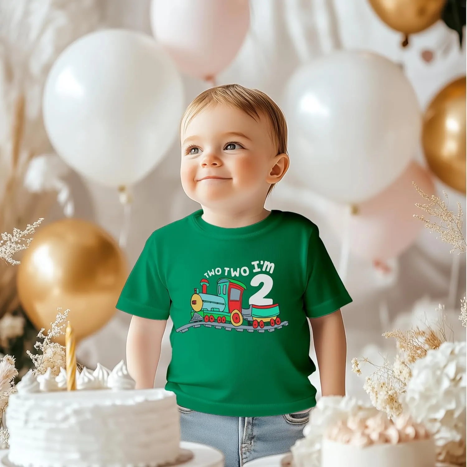 Unordinary Toddler 2nd Birthday Shirt boy Chugga Chugga Two Two Train im 2 Years Old Second Birthday Tshirt