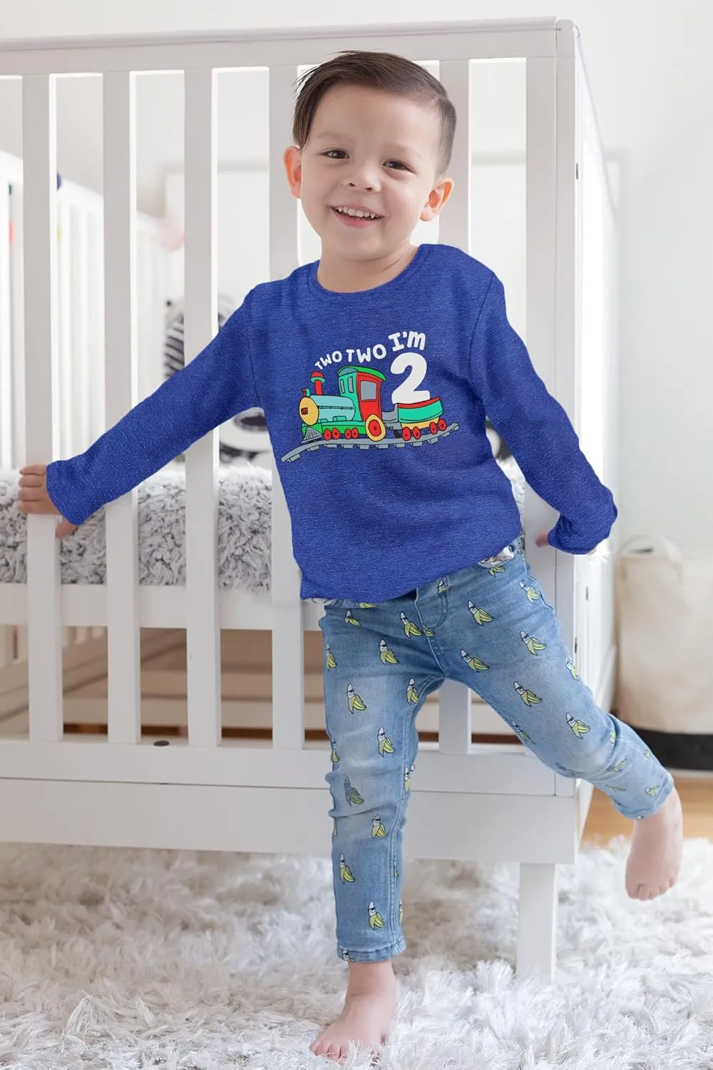 Unordinary Toddler 2nd Birthday Shirt boy Chugga Chugga Two Two Train im 2 Years Old Second Birthday Tshirt