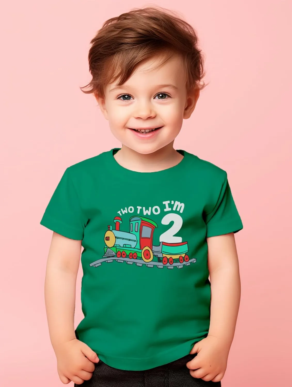 Unordinary Toddler 2nd Birthday Shirt boy Chugga Chugga Two Two Train im 2 Years Old Second Birthday Tshirt