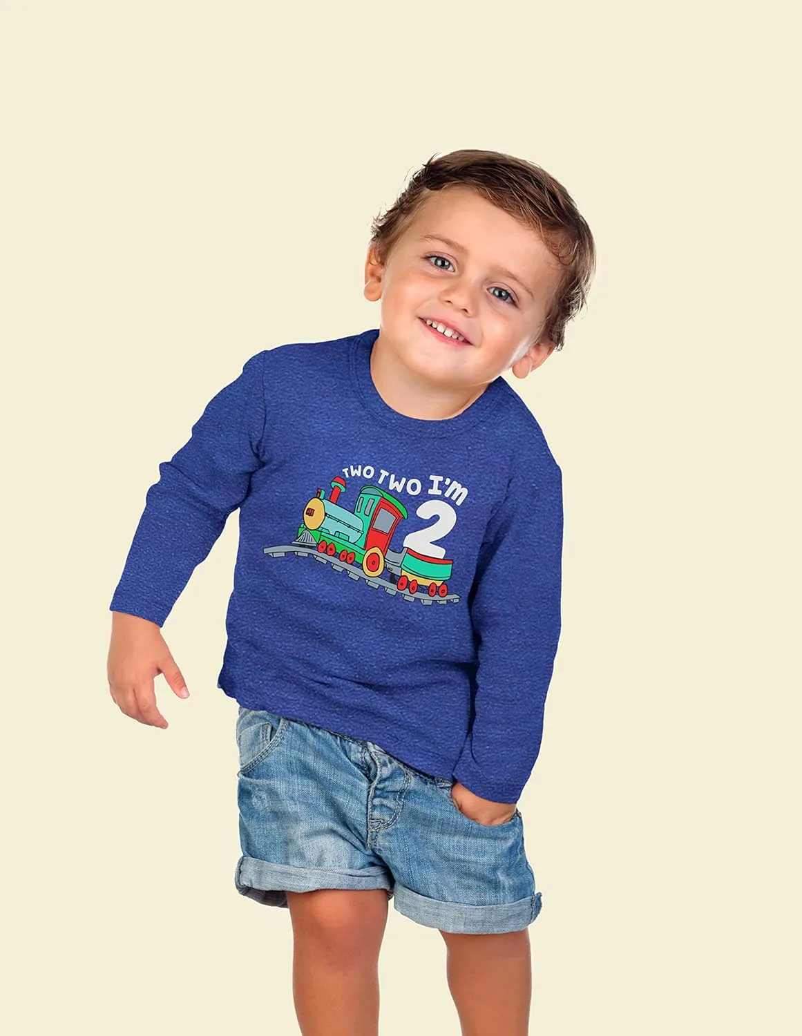 Unordinary Toddler 2nd Birthday Shirt boy Chugga Chugga Two Two Train im 2 Years Old Second Birthday Tshirt