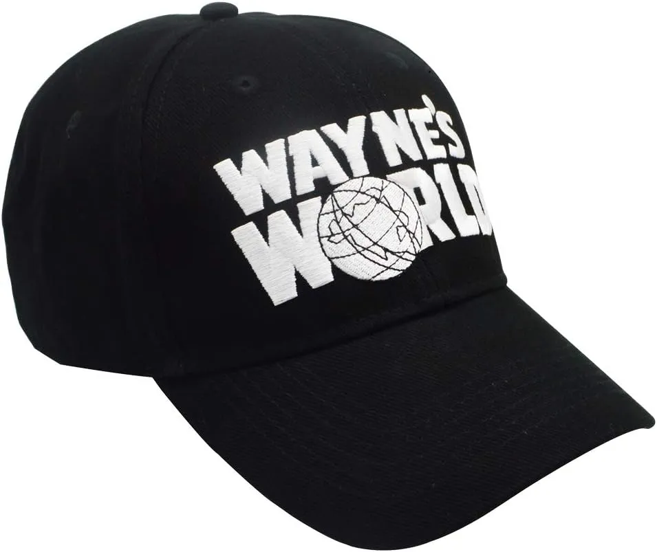 Wayne's Hat Adjustable Unisex Embroidered Trucker Baseball Cap Black