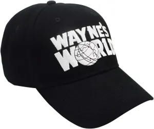 Wayne's Hat Adjustable Unisex Embroidered Trucker Baseball Cap Black
