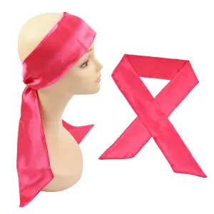 Wig Grip Band Soft Satin Scarf Fashion Headbands for Lace Frontal Wigs Fixing, Makeup, Sports, Yoga, Facial (1 Pcs, Pink)