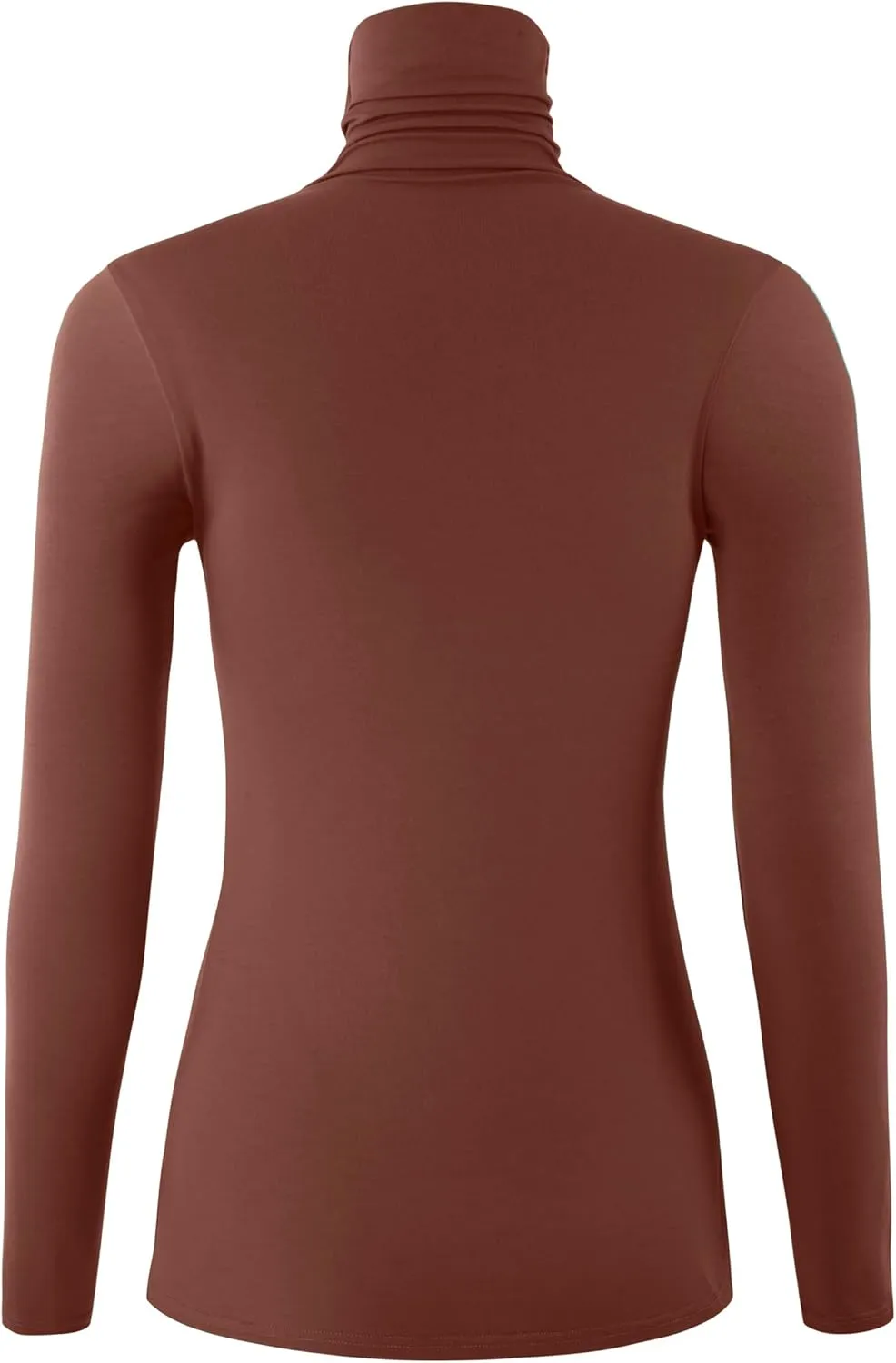 Women's Long Sleeve Lightweight Turtleneck Top Pullover Casual Active Layer Tops Shirts