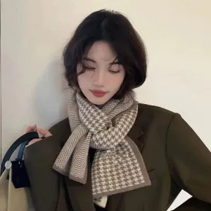 Women's Winter Cashmere Plaid Scarf - Soft, Warm & Classic